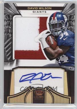 2012 Crown Royale - [Base] - Holo Gold #260 - David Wilson /99