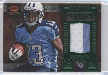 2012 Crown Royale - Rookie Paydirt Materials - Green Prime #18 - Kendall Wright /49