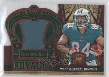 2012 Crown Royale - Rookie Royalty Materials - Green Prime #21 - Michael Egnew /49