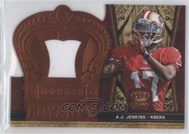 2012 Crown Royale - Rookie Royalty Materials - Retail #1 - A.J. Jenkins