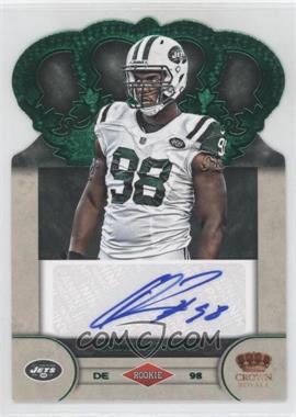 2012 Crown Royale - Rookie Signatures - Green #77 - Quinton Coples /49