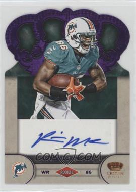 2012 Crown Royale - Rookie Signatures - Purple #80 - Rishard Matthews /25