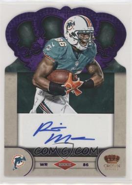 2012 Crown Royale - Rookie Signatures - Purple #80 - Rishard Matthews /25