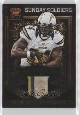 2012 Crown Royale - Sunday Soldiers Materials - Green Prime #13 - Ryan Mathews /25