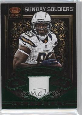 2012 Crown Royale - Sunday Soldiers Materials - Green Prime #21 - Antonio Gates /49