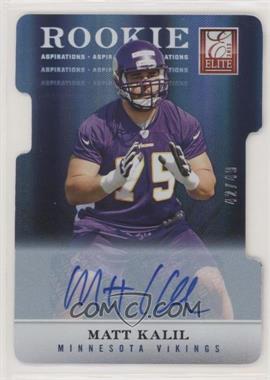 2012 Elite - [Base] - Aspirations Die-Cut Signatures #103 - Matt Kalil /49