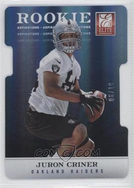 2012 Elite - [Base] - Aspirations Die-Cut #156 - Juron Criner /18