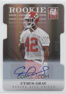 2012 Elite - [Base] - Status Die-Cut Signatures #160 - Cyrus Gray /24