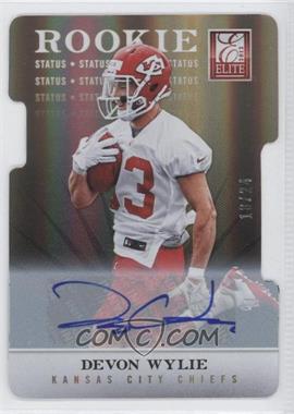 2012 Elite - [Base] - Status Die-Cut Signatures #191 - Devon Wylie /24