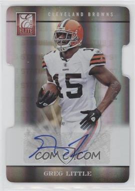 2012 Elite - [Base] - Status Die-Cut Signatures #23 - Greg Little /15