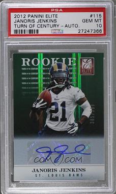 2012 Elite - [Base] - Turn of the Century Rookie Signatures #115 - Janoris Jenkins /399 [PSA 10 GEM MT]