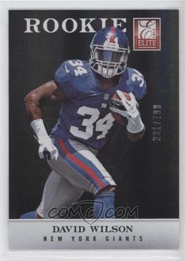 2012 Elite - [Base] #132 - David Wilson /799