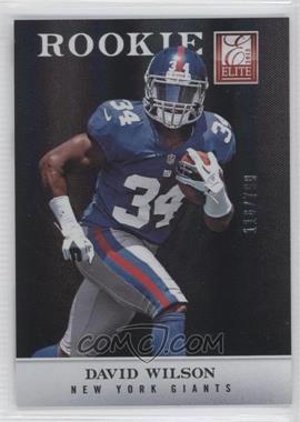 2012 Elite - [Base] #132 - David Wilson /799