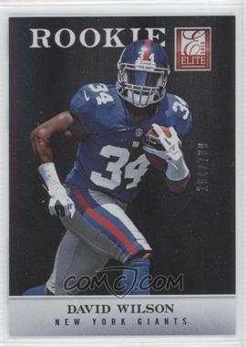 2012 Elite - [Base] #132 - David Wilson /799