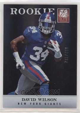 2012 Elite - [Base] #132 - David Wilson /799