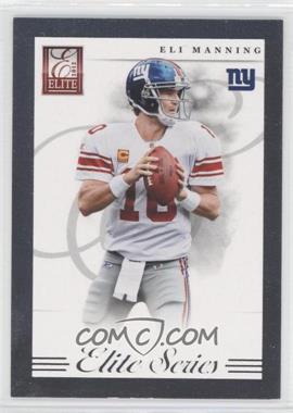 2012 Elite - Elite Series - Silver #14 - Eli Manning /999