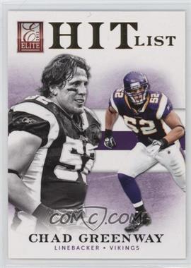 2012 Elite - Hit List - Gold #3 - Chad Greenway /149