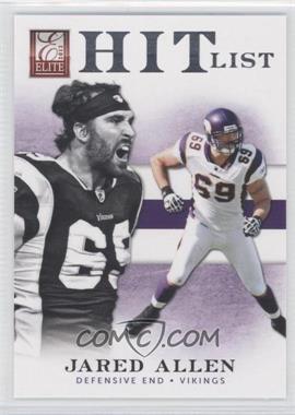 2012 Elite - Hit List - Silver #9 - Jared Allen /999