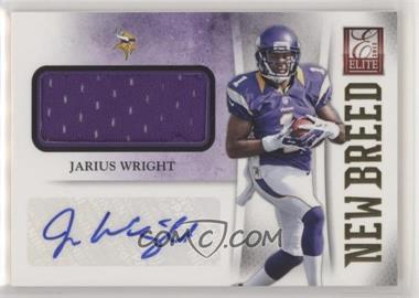 2012 Elite - New Breed Jerseys - Signatures #30 - Jarius Wright /50