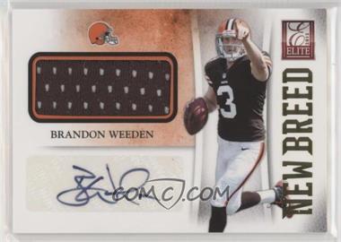 2012 Elite - New Breed Jerseys - Signatures #8 - Brandon Weeden /25