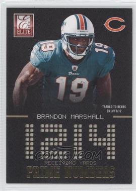 2012 Elite - Prime Numbers - Gold #18 - Brandon Marshall /149