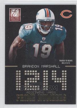 2012 Elite - Prime Numbers - Gold #18 - Brandon Marshall /149