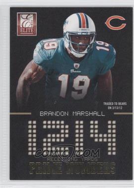 2012 Elite - Prime Numbers - Gold #18 - Brandon Marshall /149