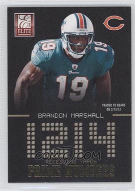 2012 Elite - Prime Numbers - Gold #18 - Brandon Marshall /149