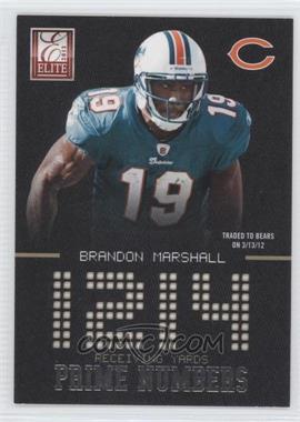 2012 Elite - Prime Numbers - Silver #18 - Brandon Marshall /999