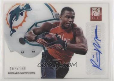 2012 Elite - Rookie Hard Hats - Signatures #51 - Rishard Matthews /199