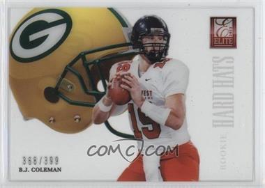 2012 Elite - Rookie Hard Hats #36 - B.J. Coleman /399