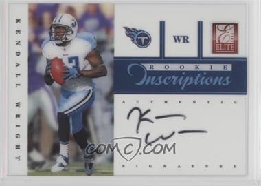 2012 Elite - Rookie Inscriptions - Black Ink #7 - Kendall Wright