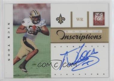 2012 Elite - Rookie Inscriptions - Blue Ink #27 - Nick Toon