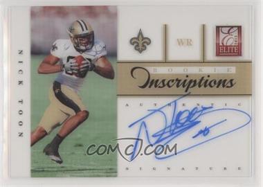 2012 Elite - Rookie Inscriptions - Blue Ink #27 - Nick Toon