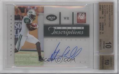 2012 Elite - Rookie Inscriptions - Blue Ink #33 - Stephen Hill [BGS 10 PRISTINE]