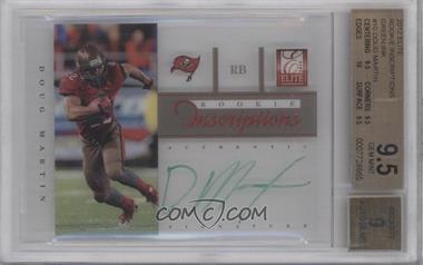 2012 Elite - Rookie Inscriptions - Green Ink #10 - Doug Martin [BGS 9.5 GEM MINT]