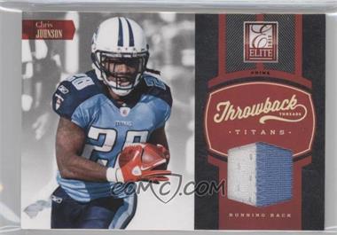 2012 Elite - Throwback Threads - Prime #15 - Chris Johnson /49