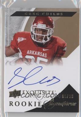 2012 Exquisite Collection - [Base] #104 - Rookie Signatures - Greg Childs /99