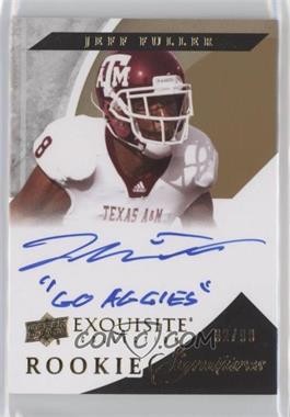 2012 Exquisite Collection - [Base] #119 - Rookie Signatures - Jeff Fuller /99