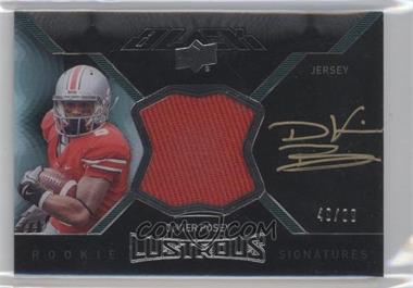 2012 Exquisite Collection - Upper Deck Black Rookie Lustrous Jersey Signatures #BRL-25 - DeVier Posey /99