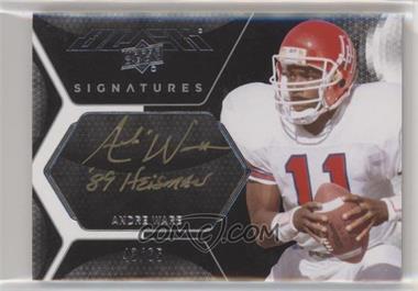 2012 Exquisite Collection - Upper Deck Black Signatures #UDB-AW - Andre Ware /65