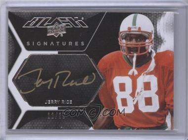 2012 Exquisite Collection - Upper Deck Black Signatures #UDB-JR - Jerry Rice /35