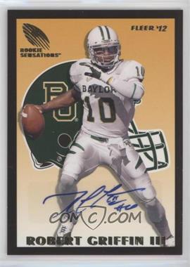 2012 Fleer Retro - 1993 Fleer Rookie Sensations - Autographs #RS-1 - Robert Griffin III