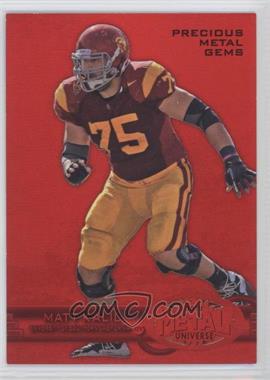 2012 Fleer Retro - 1997-98 Fleer Metal - Red Precious Metal Gems #M-76 - Matt Kalil /100