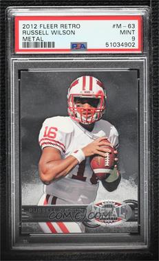 2012 Fleer Retro - 1997-98 Fleer Metal #M-63 - Russell Wilson [PSA 9 MINT]