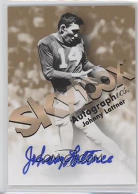 2012 Fleer Retro - 1998 Autographics #98AU-JL - Johnny Lattner