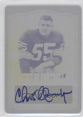 2012 Leaf Best of Football - [Base] - Printing Plate Magenta #BA-CH1 - Chris Hanburger /1