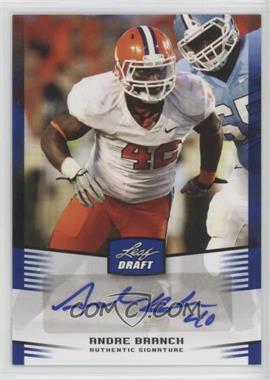 2012 Leaf Draft - Autographs - Blue #AB1 - Andre Branch (Corico Wright Pictured)