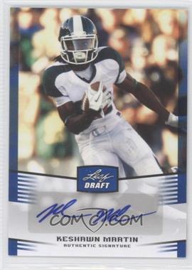 2012 Leaf Draft - Autographs - Blue #KM2 - Keshawn Martin