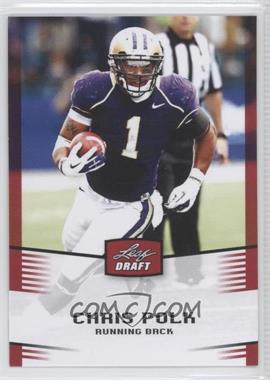 2012 Leaf Draft - [Base] - Red #8 - Chris Polk